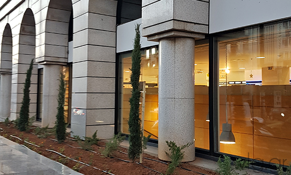 Έργα Πρασίνου στο Super Market ΣΚΛΑΒΕΝΙΤΗΣ - Δημήτρης Χαλκιάς έργα πρασίνου